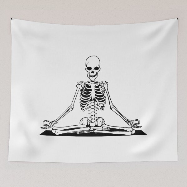 Item preview, MEDITATING YOGA SKELETON designed and sold by ZhacoysDesignz.