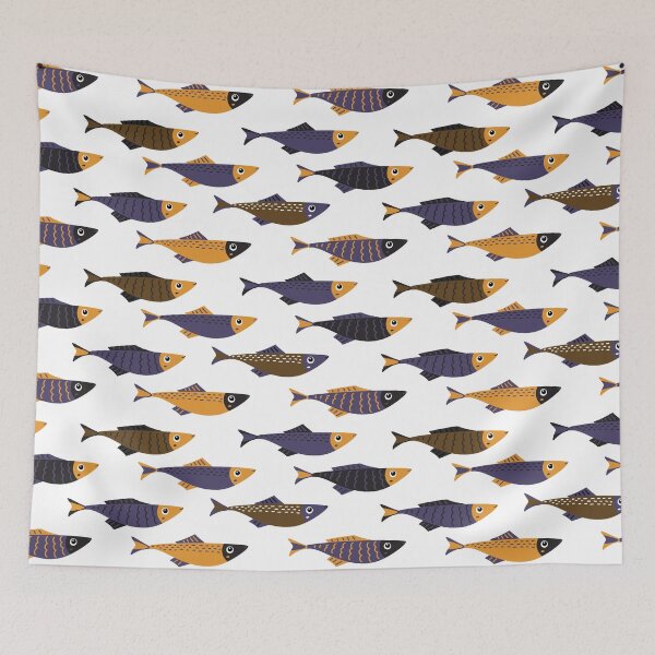 Item preview, Cute cartoon marine fish designed and sold by Eridanka.