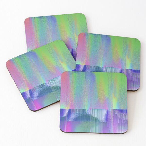 Item preview, Glitch Art Background In Blue, Teal, Lime, Orange, Magenta, Green designed and sold by LDTreasures.