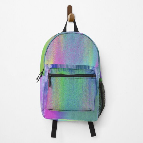 Item preview, Glitch Art Background In Blue, Teal, Lime, Orange, Magenta, Green designed and sold by LDTreasures.