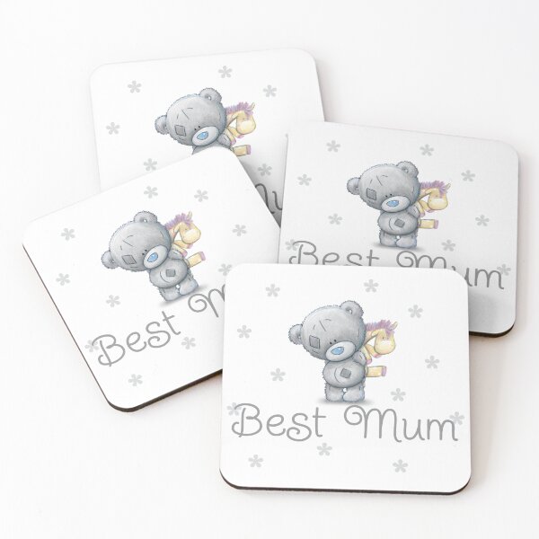 Artikelvorschau, Grey Teddy Bear Giraffe - Best Mum entworfen und verkauft von AuraTherapeia.