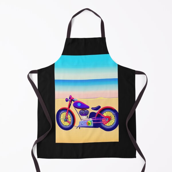 Item preview, RETRO MOTORCYCLE ON THE BEACH designed and sold by sailorsam1805.