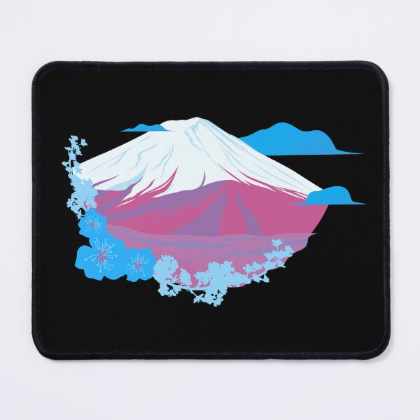 Item preview, Mountains, Clouds, and Flowers Trans Flag. Transgender Pride designed and sold by Subtle Pride Shop.