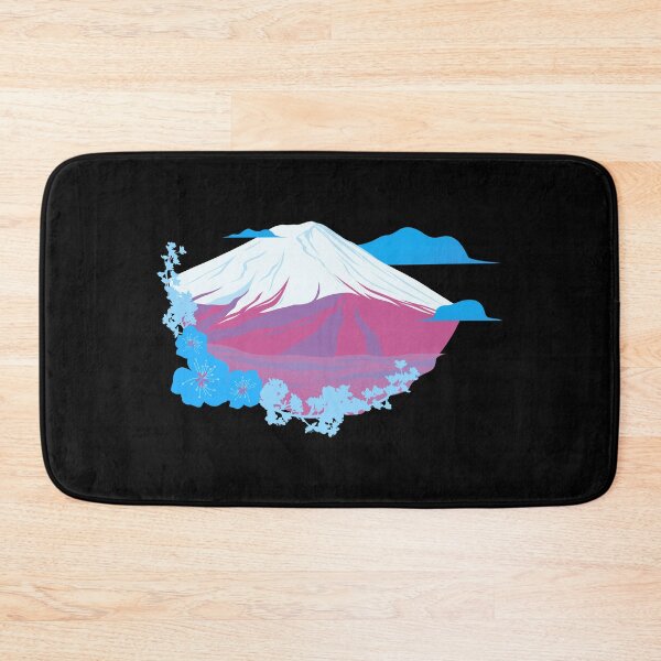 Item preview, Mountains, Clouds, and Flowers Trans Flag. Transgender Pride designed and sold by Subtle Pride Shop.