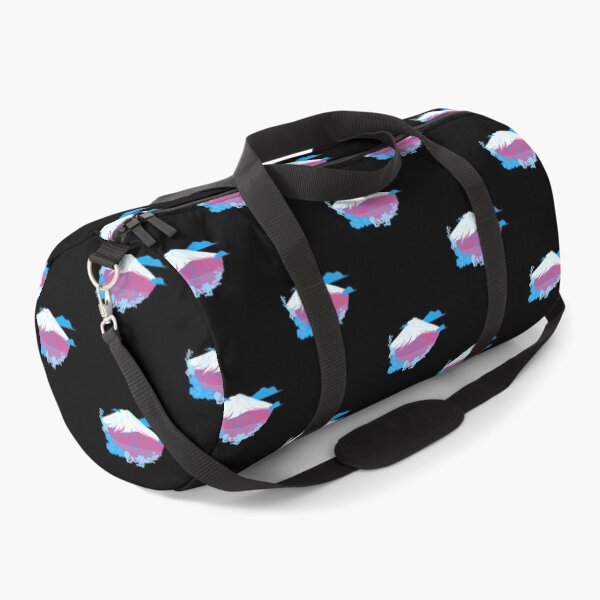 Item preview, Mountains, Clouds, and Flowers Trans Flag. Transgender Pride designed and sold by Subtle Pride Shop.