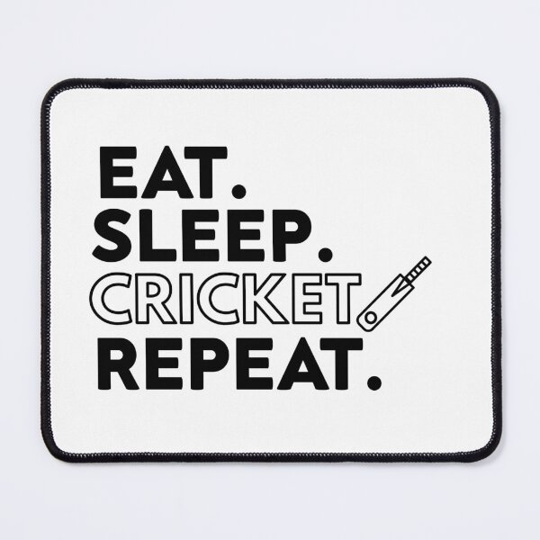Item preview, Eat sleep circket repeat designed and sold by Designhub14.