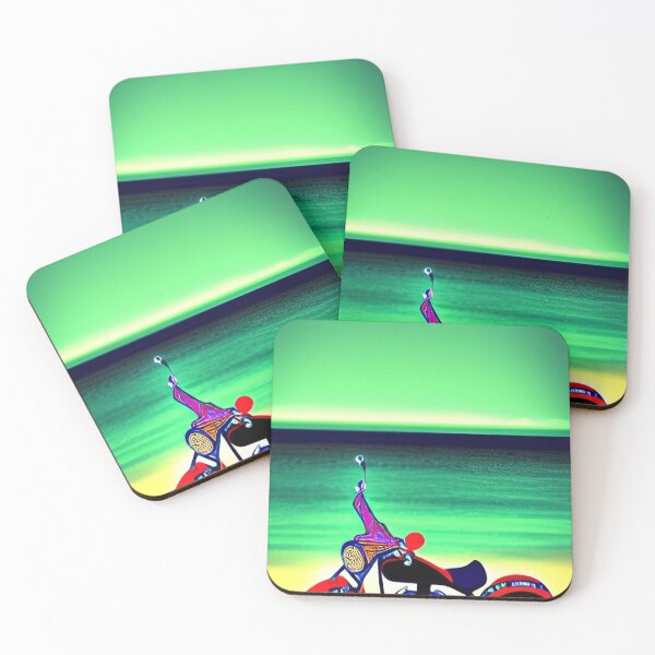 Item preview, SURREAL RETRO MOTORCYCLE ON THE BEACH designed and sold by sailorsam1805.