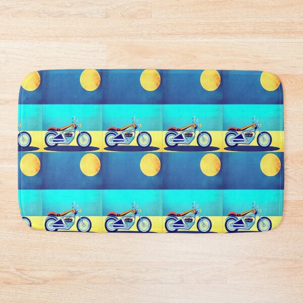Item preview, LOVELY SURREAL RETRO MOTORCYCLE ON THE BEACH designed and sold by sailorsam1805.