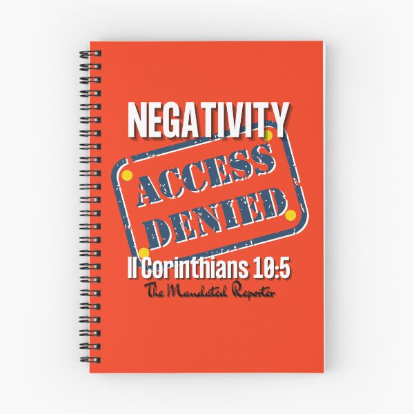 Item preview, NEGATIVITY ACCESS DENIED II Corinthians 10:5 - Orange designed and sold by TheReporter1.