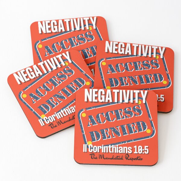Item preview, NEGATIVITY ACCESS DENIED II Corinthians 10:5 - Orange designed and sold by TheReporter1.
