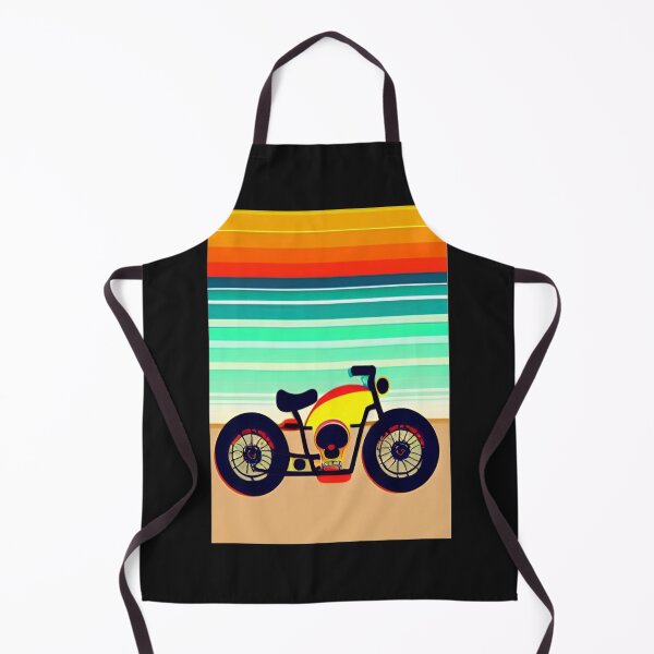 Item preview, COOL LOVELY SURREAL RETRO MOTORCYCLE ON THE BEACH designed and sold by sailorsam1805.