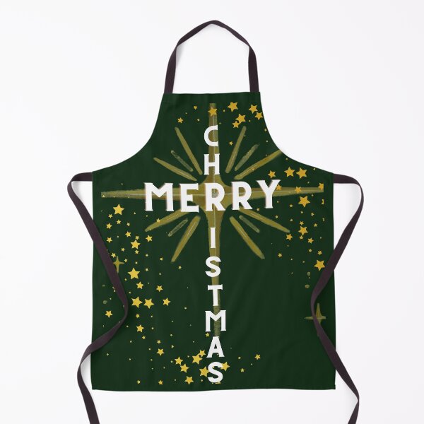 Item preview, Christmas Cross and Star White Letters on Green designed and sold by Ric1926.