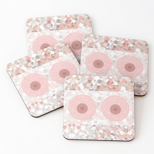 Item preview, Awareness Art Modern Pink Artwork designed and sold by Sharon Cummings Art.
