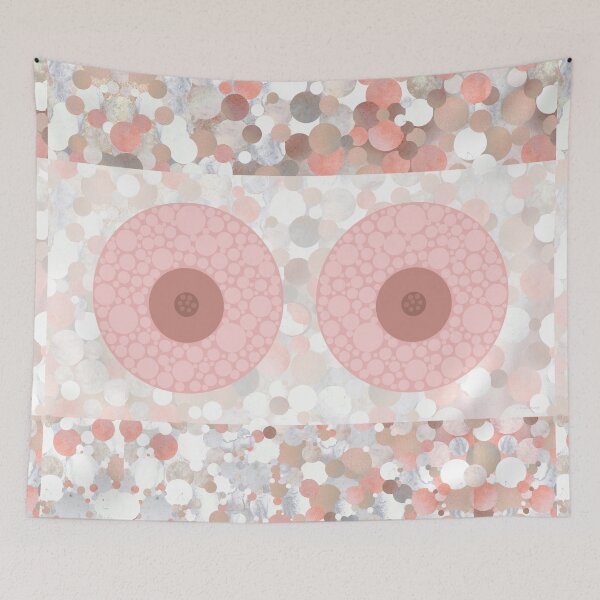 Item preview, Awareness Art Modern Pink Artwork designed and sold by Sharon Cummings Art.