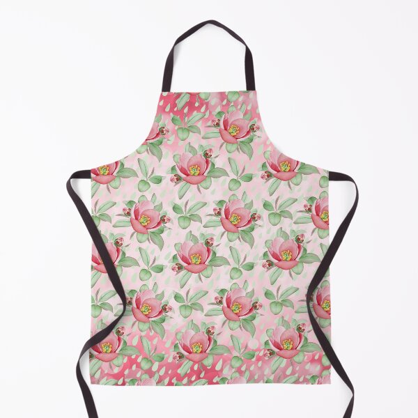 Item preview, Bold Red Mint Green Watercolor Wild Rose Floral Pattern designed and sold by wasootch.