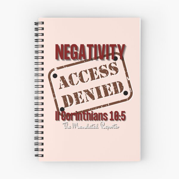 Item preview, NEGATIVITY ACCESS DENIED II Corinthians 10:5 - Tan designed and sold by TheReporter1.
