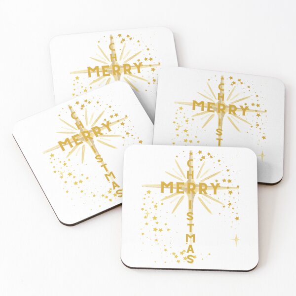 Item preview, Christmas Cross and Star Gold Letters designed and sold by Ric1926.