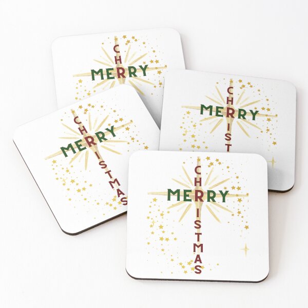 Item preview, Christmas Cross and Star Red and Green Letters designed and sold by Ric1926.