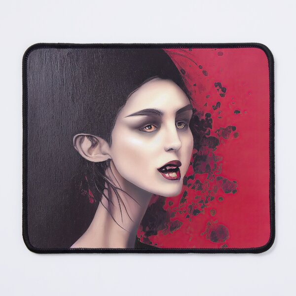 Item preview, Female woman portrait with a vampire look designed and sold by mrlongfield.