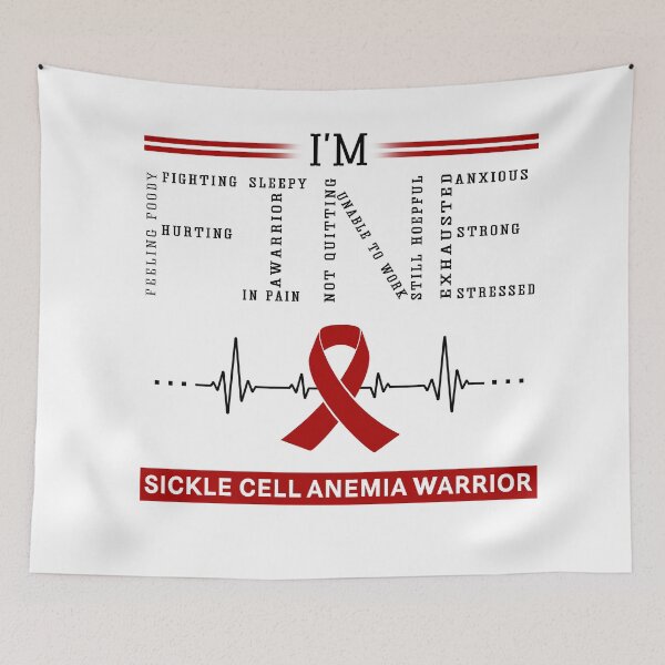 Item preview, I'm Fine Sickle Cell Anemia Warrior Support Sickle Cell Anemia Awareness Gifts designed and sold by rechardtee.