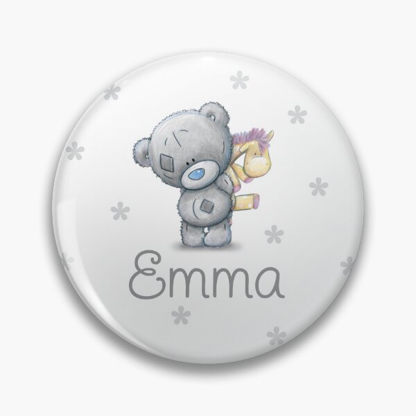 Item preview, CUSTOM Grey Teddy Bear Custom Gifts for Child Name Emma designed and sold by AuraTherapeia.