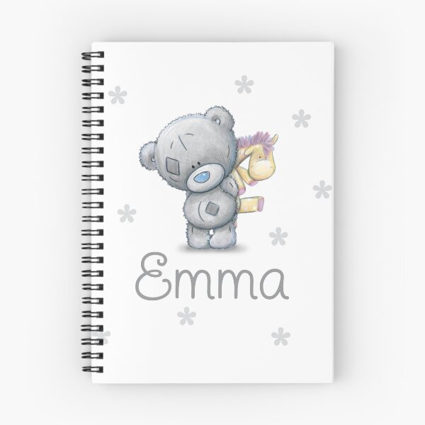 Item preview, CUSTOM Grey Teddy Bear Custom Gifts for Child Name Emma designed and sold by AuraTherapeia.
