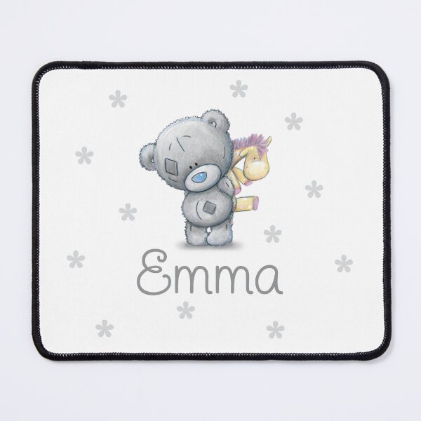 Item preview, CUSTOM Grey Teddy Bear Custom Gifts for Child Name Emma designed and sold by AuraTherapeia.