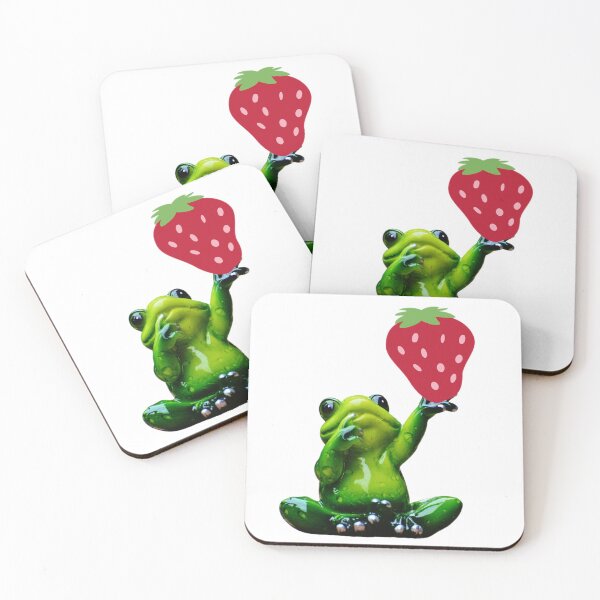 Item preview, Frog With A Strawberry designed and sold by Shopaholicer.