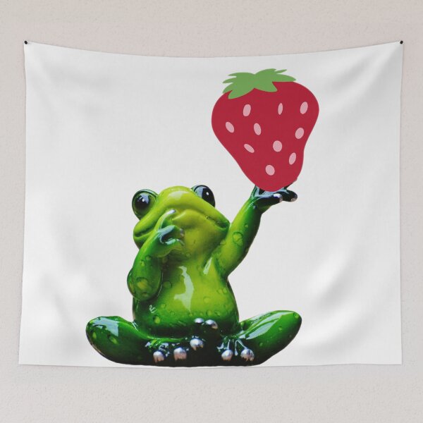Item preview, Frog With A Strawberry designed and sold by Shopaholicer.