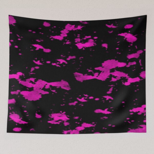 Item preview, Pink splatters on black designed and sold by calibrit.