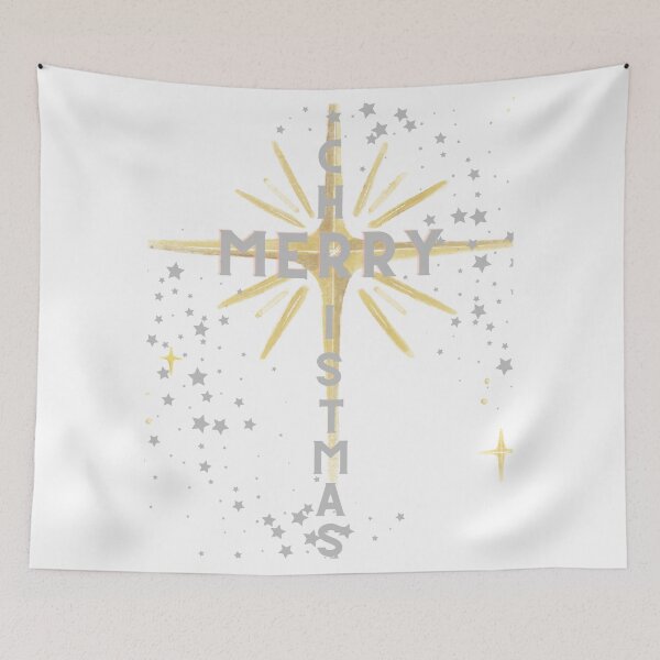 Item preview, Christmas Cross and Star Silver Letters designed and sold by Ric1926.