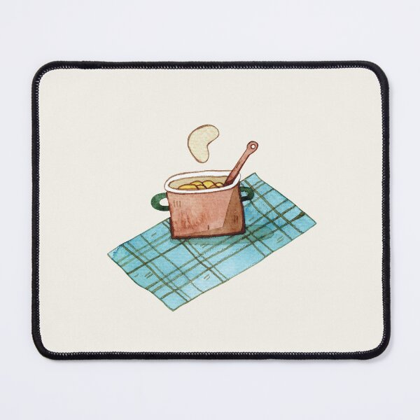 Item preview, watercolor autumn pumpkin soup illustration designed and sold by DianaBezukh.