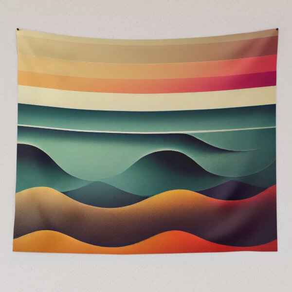 Item preview, Coloured Waves Pattern - 6 designed and sold by MrVPhotography.