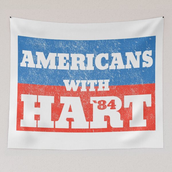 Item preview, Distressed Gary Hart in 1984 designed and sold by TeeArcade84.