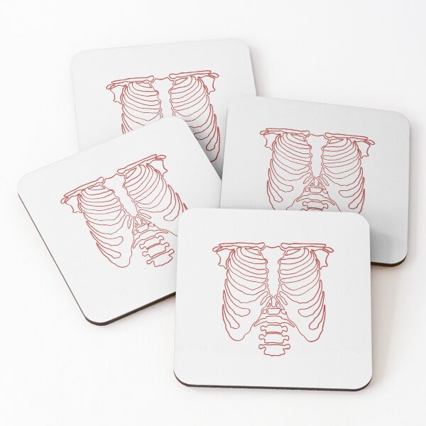 Item preview, Halloween Skeleton Red Line Art designed and sold by niceghost.