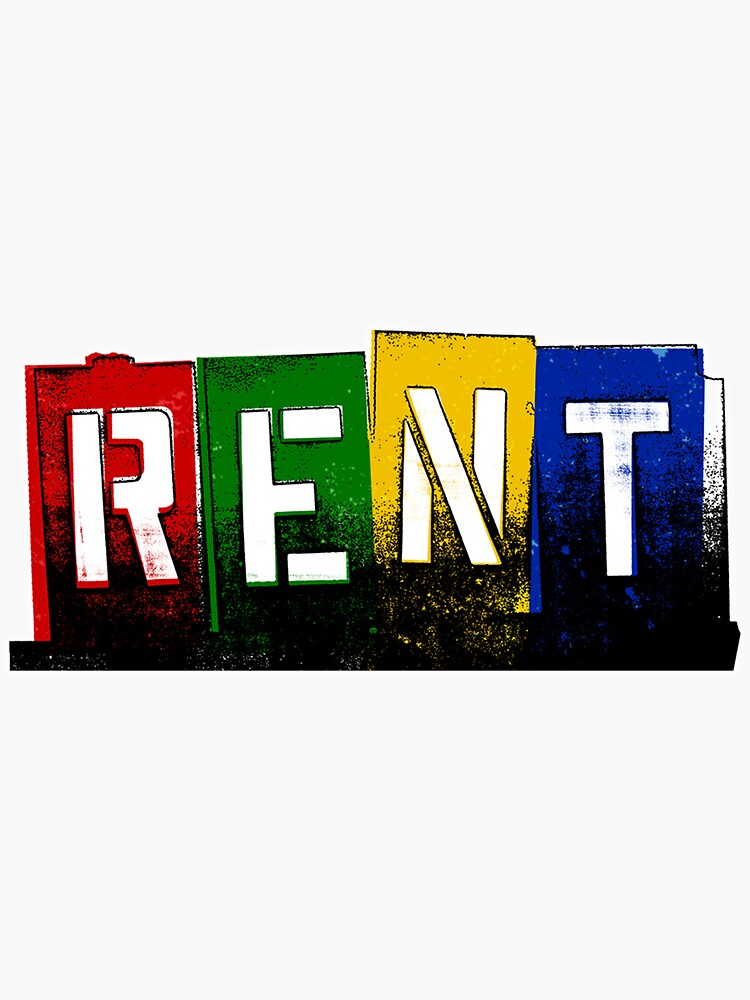"RENT Musical" Sticker by Specialstace83 Redbubble