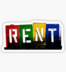 RENT - Musical Sticker