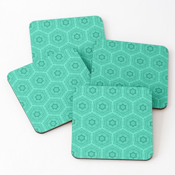 Item preview,  Emerald on Emerald Hexagons designed and sold by Bright76.