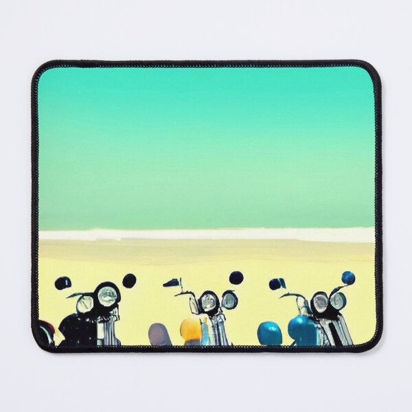 Item preview, RETRO MOTORCYCLES ON THE BEACH designed and sold by sailorsam1805.