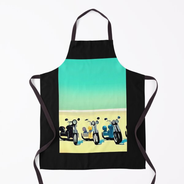 Item preview, RETRO MOTORCYCLES ON THE BEACH designed and sold by sailorsam1805.