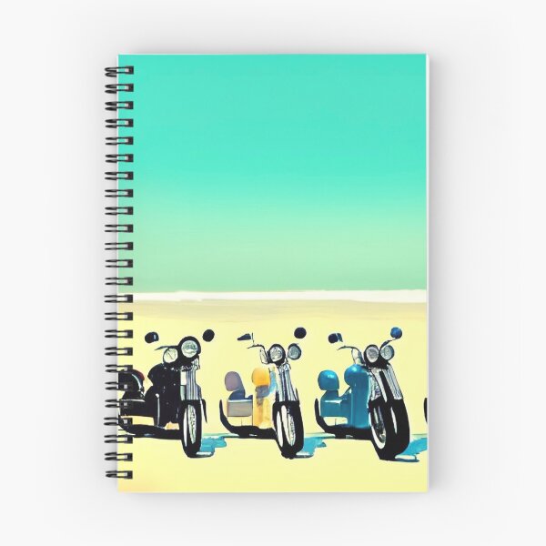 Item preview, RETRO MOTORCYCLES ON THE BEACH designed and sold by sailorsam1805.
