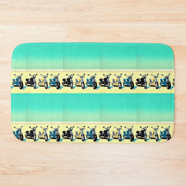 Item preview, RETRO MOTORCYCLES ON THE BEACH designed and sold by sailorsam1805.