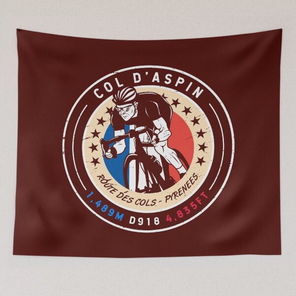 Item preview, Col d Aspin | Route des Cols | Cycling designed and sold by KrisSidDesigns.
