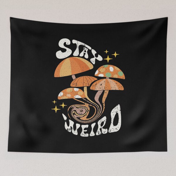 Item preview, Retro vintage 60s 70s boho Stay weird  designed and sold by DesignsbyMona.
