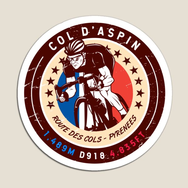 Item preview, Col d Aspin | Route des Cols | Cycling designed and sold by KrisSidDesigns.