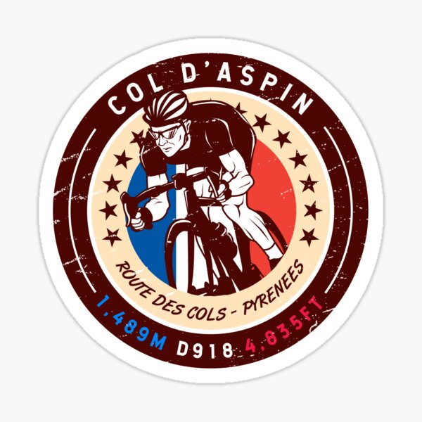 Item preview, Col d Aspin | Route des Cols | Cycling designed and sold by KrisSidDesigns.
