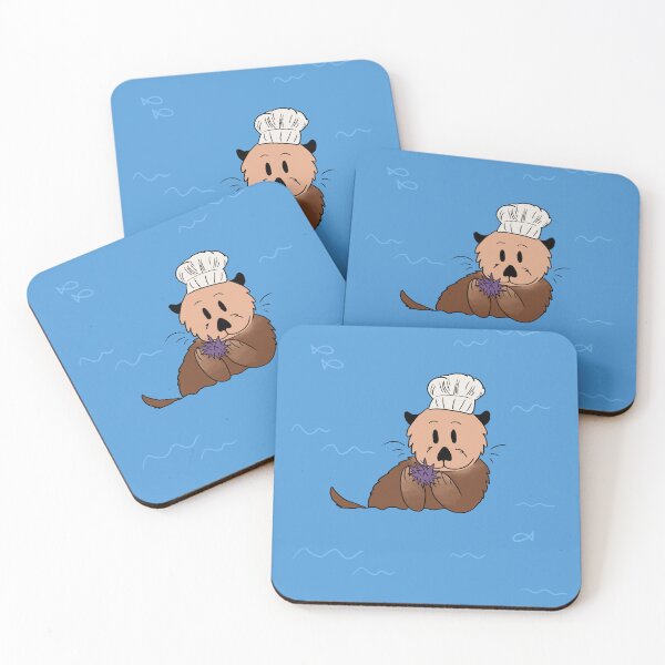Item preview, Sea Otter Snacker Notebook designed and sold by dragonfootprint.
