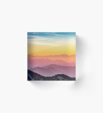 Pastel skies Acrylic Block