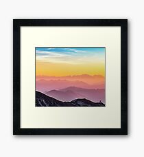 Pastel skies Framed Print
