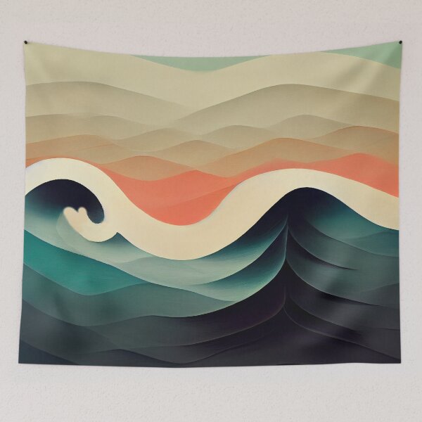 Item preview, Coloured Waves Pattern - 7 designed and sold by MrVPhotography.